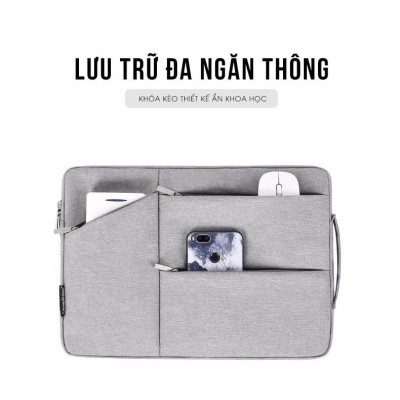 Túi Chống Sốc Macbook Nhiều Ngăn Canvas Artisan