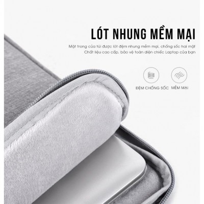 Túi Chống Sốc Macbook Nhiều Ngăn Canvas Artisan