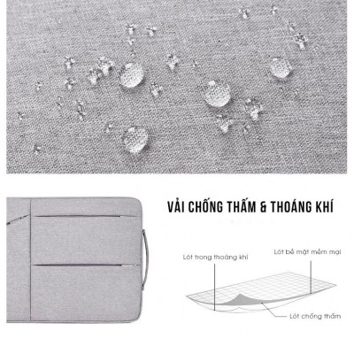 Túi Chống Sốc Macbook Nhiều Ngăn Canvas Artisan
