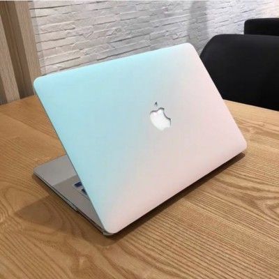 Combo Case Ốp Macbook & Phủ Phím Ombre Hồng Xanh Ngọc