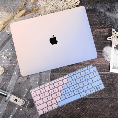 Combo Case Ốp Macbook Xanh Hồng & Phủ Phím