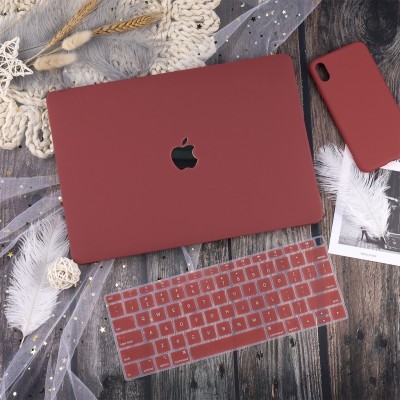 Combo Case Ốp Macbook Đỏ Đô & Phủ Phím