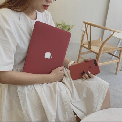 Combo Case Ốp Macbook Đỏ Đô & Phủ Phím
