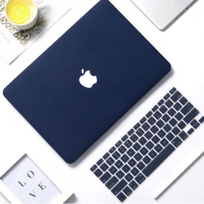 Combo Case Ốp Macbook Dark Blue & Phủ Phím