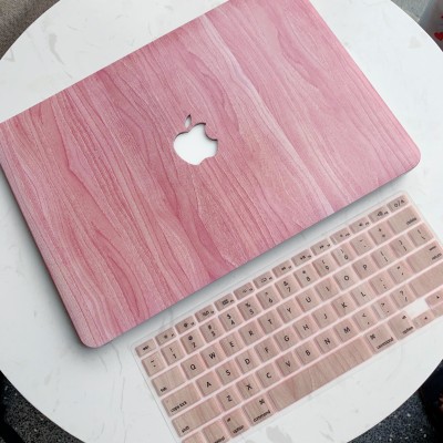 Combo Case Ốp Macbook Gỗ Hồng & Phủ Phím