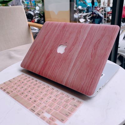 Combo Case Ốp Macbook Gỗ Hồng & Phủ Phím