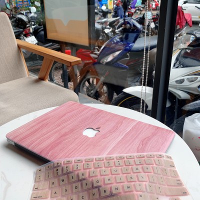 Combo Case Ốp Macbook Gỗ Hồng & Phủ Phím