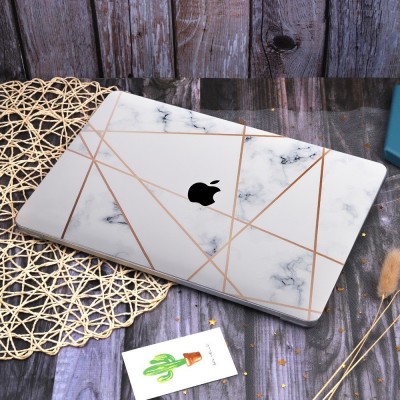 Combo Case Ốp Macbook Vân Đá Trắng New & Phủ Phím