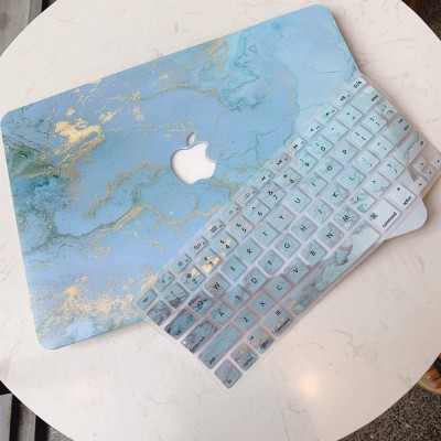 Combo Case Ốp Macbook Vân Đá Xanh & Phủ Phím