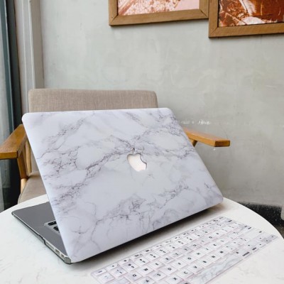 Combo Case Ốp Macbook Đá Trắng & Phủ Phím
