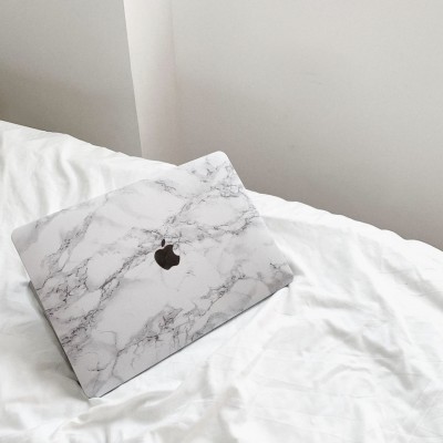 Combo Case Ốp Macbook Đá Trắng & Phủ Phím