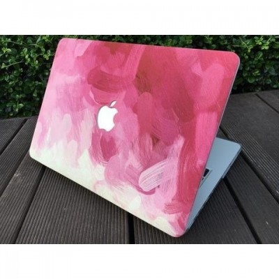 Combo Case Ốp Macbook Vệt Hồng & Phủ Phím