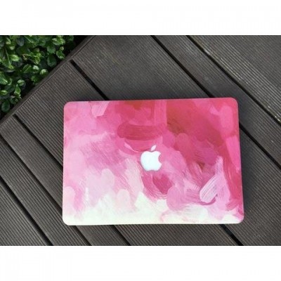 Combo Case Ốp Macbook Vệt Hồng & Phủ Phím