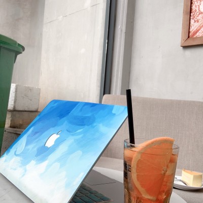 Conbo Case Ốp Macbook Vệt Xanh & Phủ Phím