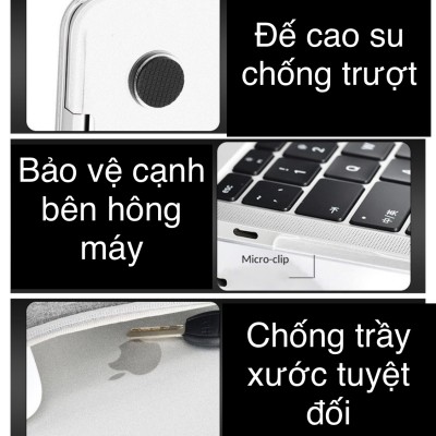 Case Ốp Macbook Trong Dẻo Nhám