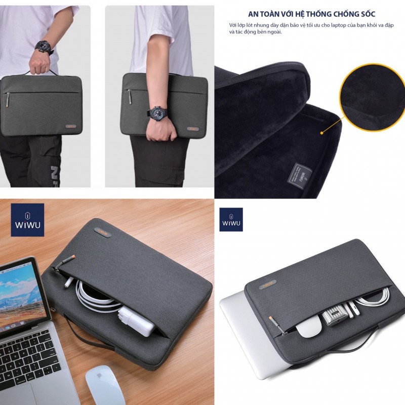 Túi Chống Sốc Macbook Wiwu 360°