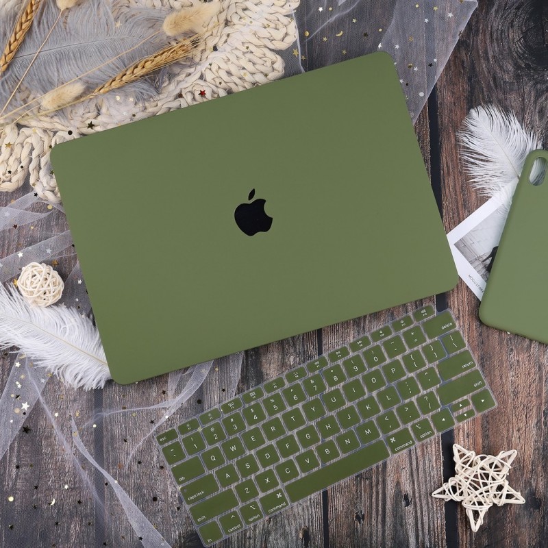 Combo Case Ốp Macbook Xanh Matcha & Phủ Phím