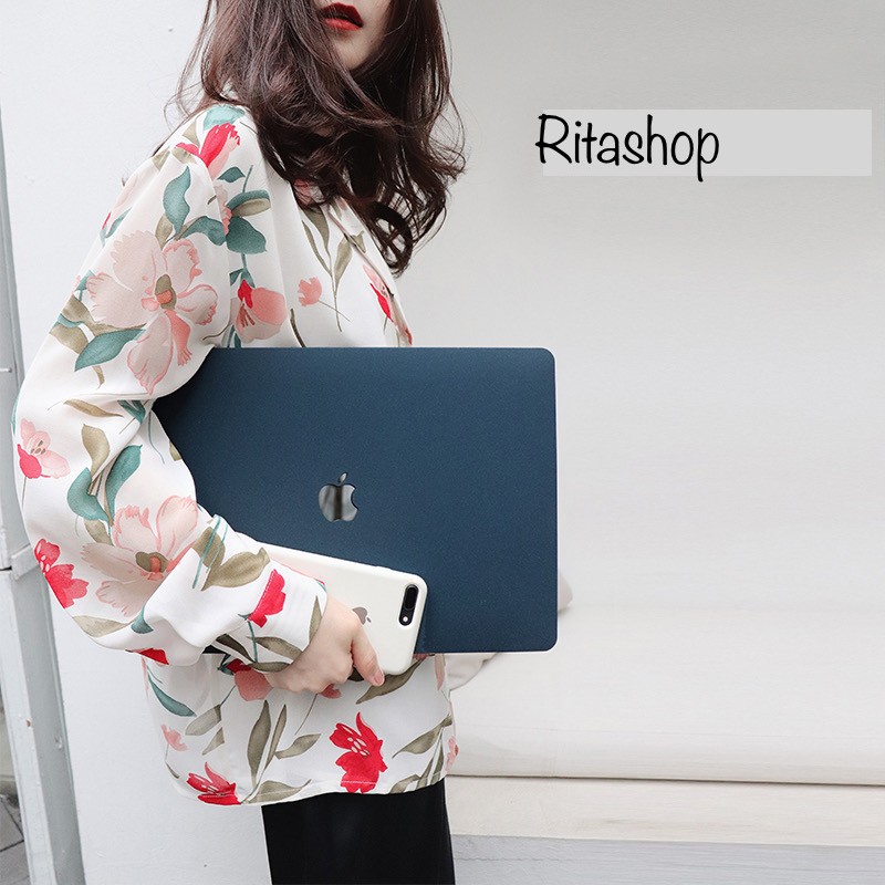 Combo Case Ốp Macbook Dark Blue & Phủ Phím