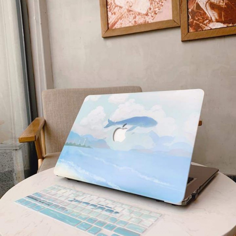 Combo Case Ốp Macbook Cá Voi & Phủ Phím